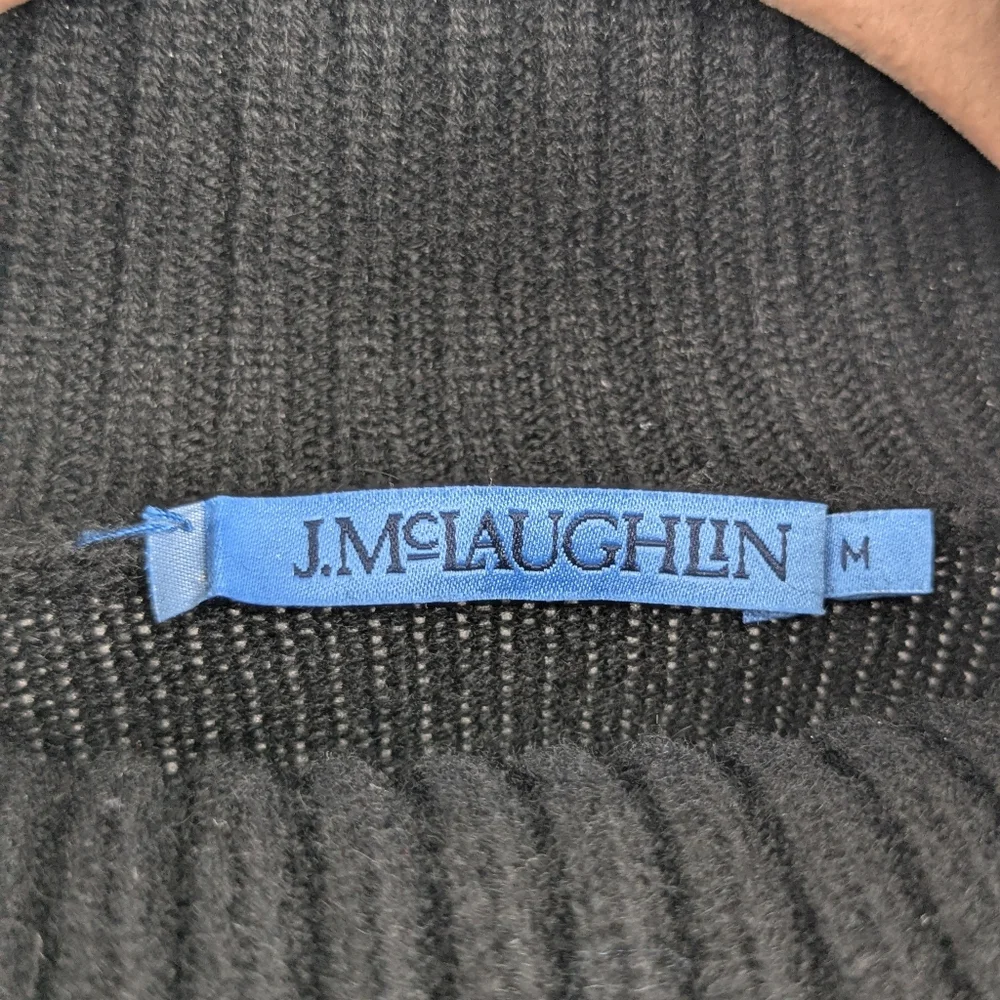 J McLaughlin DINA Sweater Medium 100% Cashmere Turtleneck Luxury Warm Chic - Picture 15 of 16